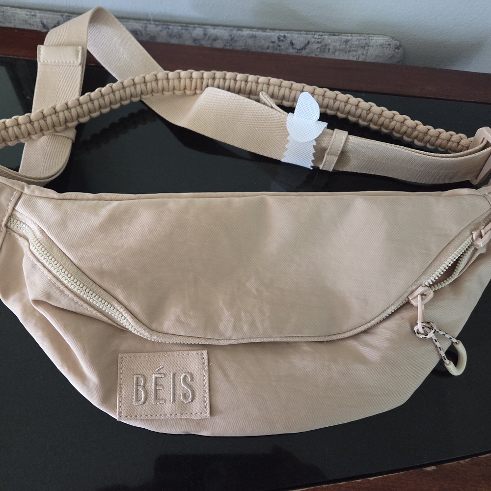 BEIS Cream Adjustable Belt Bag